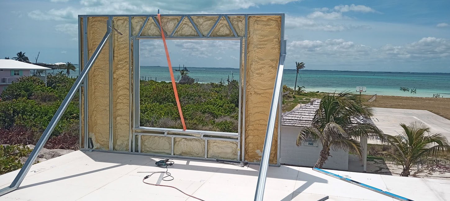 KRATOS wall installation near the Florida coast